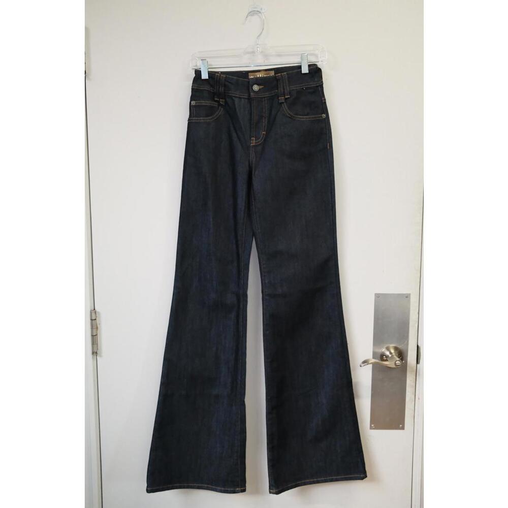00's Galliano Dark Wash Flared Jeans
